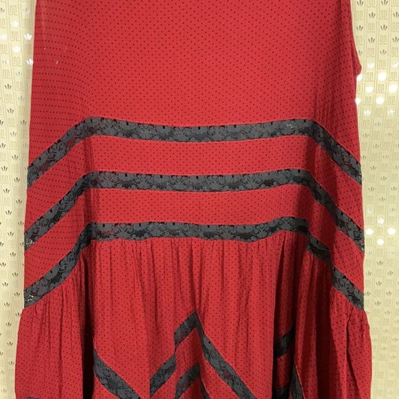 Free People Red and Black Striped Dress - Picture 6 of 9